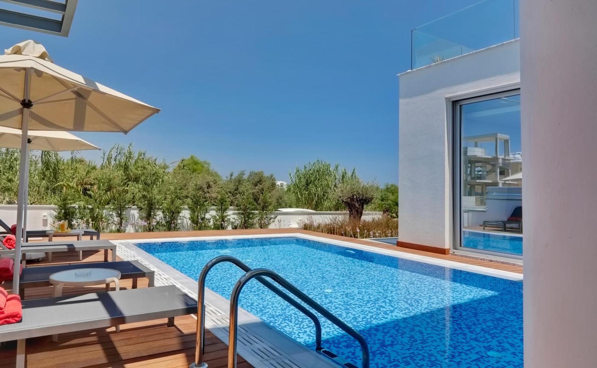 Seaview Luxury Villa Jacuzzi & Pool! 2 Min Beach Протарас Екстер'єр фото